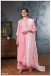Anvika 2597 By Ganga Printed Embroidery Premium Cotton Dress Material Wholesalers In Delhi